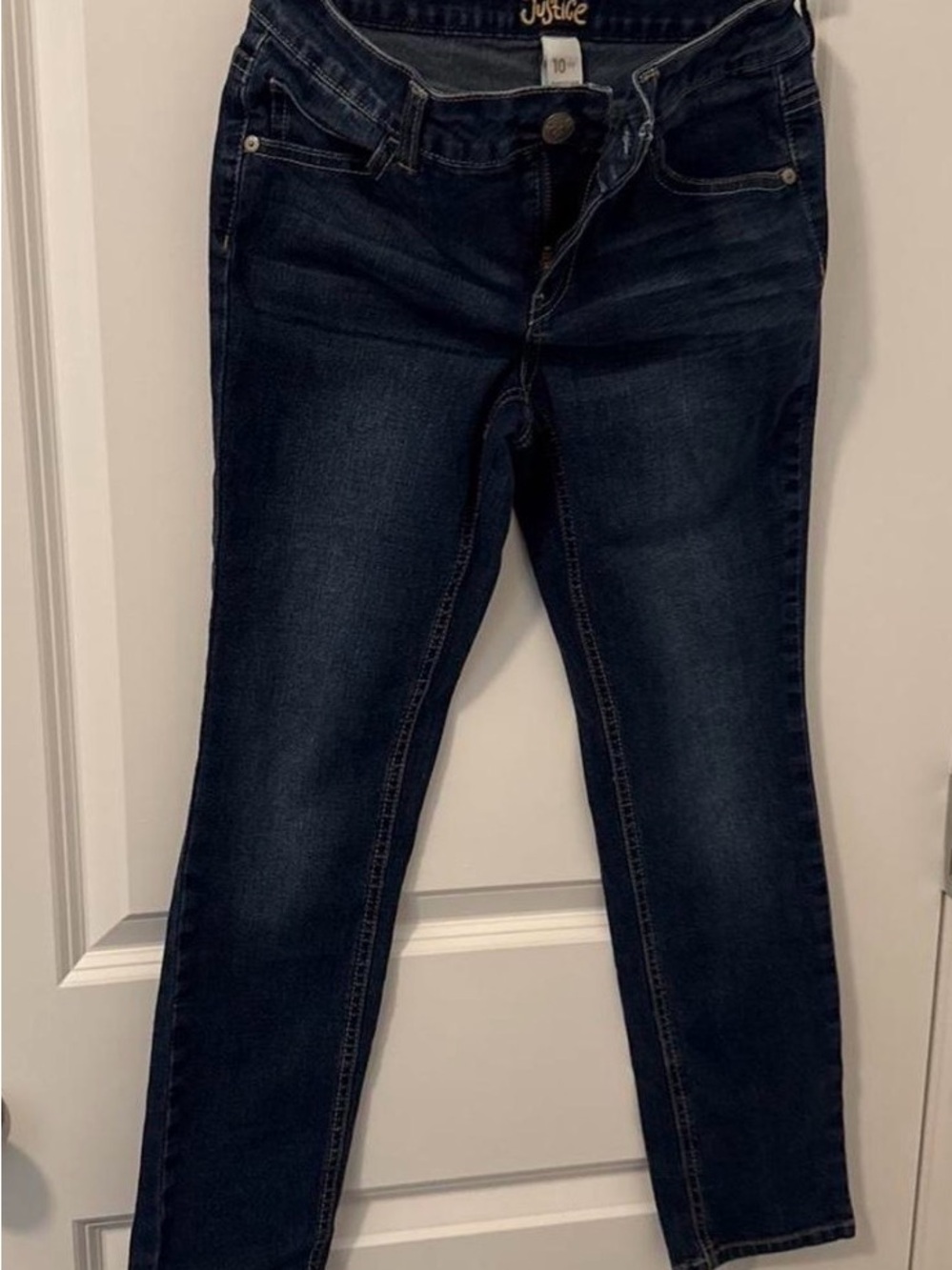 Justice Dark Navy Skinny Jeans for Girls